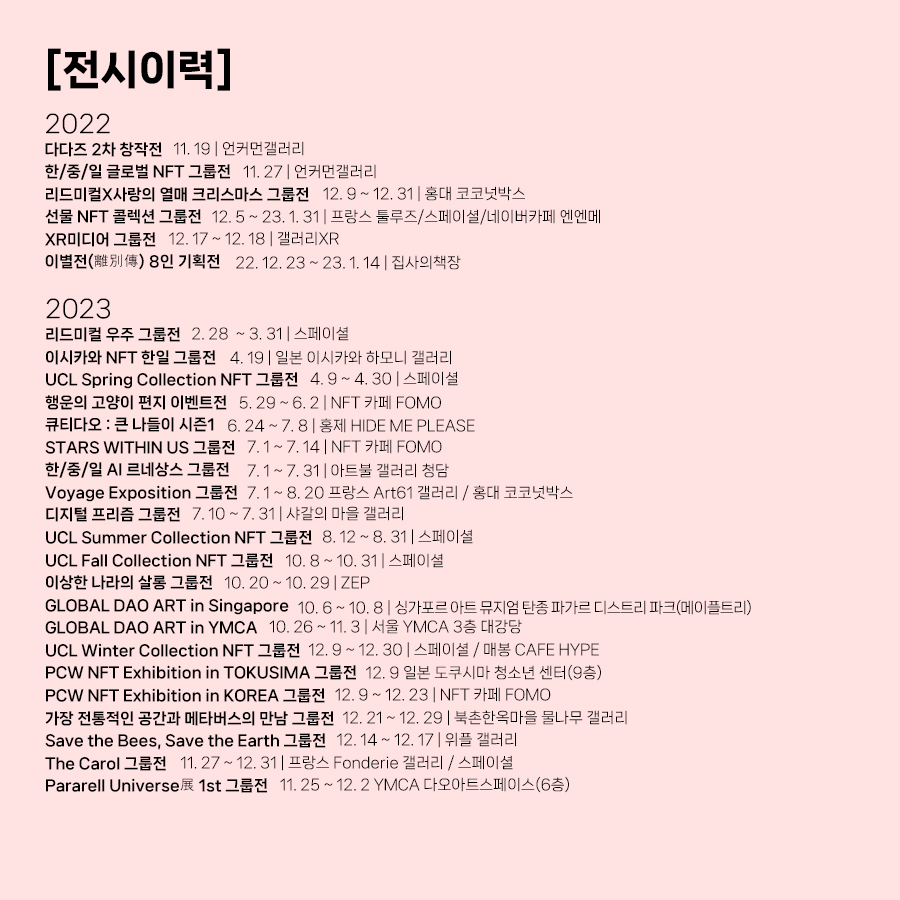 Exhibition History 2022-2023