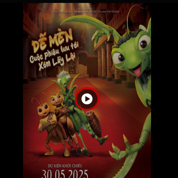 Xem phim Dế Mèn: Cuộc Phiêu Lưu Tới Xóm Lầy Lội (2025) online chất lượng full HD Dế Mèn: Cuộc Phiêu Lưu Tới Xóm Lầy Lội là Dựa theo tiêu thuyết "Dế Mèn Phiêu Lưu Ký" của Tô Hoài.