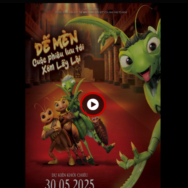 Xem phim Dế Mèn: Cuộc Phiêu Lưu Tới Xóm Lầy Lội (2025) online chất lượng full HD Dế Mèn: Cuộc Phiêu Lưu Tới Xóm Lầy Lội là Dựa theo tiêu thuyết "Dế Mèn Phiêu Lưu Ký" của Tô Hoài.